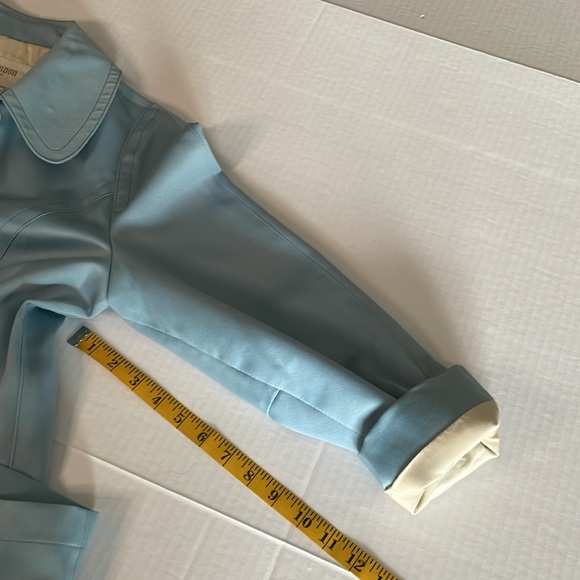 London Fog Vintage, gorgeous, light blue rain jacket women’s size 14 Petite - Picture 14 of 16